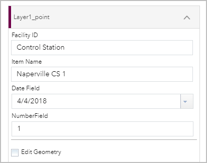 Enter attribute value